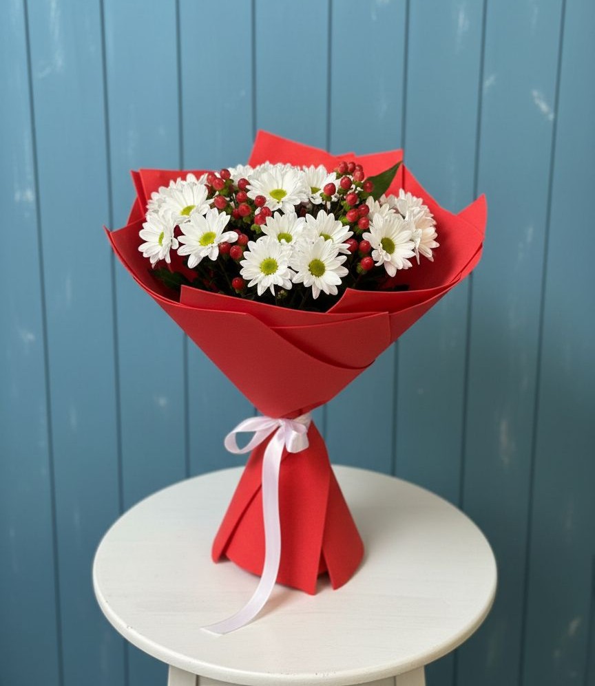 Букет цветов из: Хризантемы в Константиновском