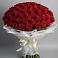 Букет 101 Красная роза Блэк Мэджик в Константиновском