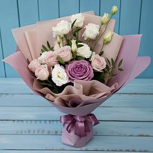 Букет цветов из:  Розы и Лизиантусы в Константиновском