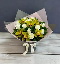 Букет цветов из:  Орхидеи и Розы в Константиновском