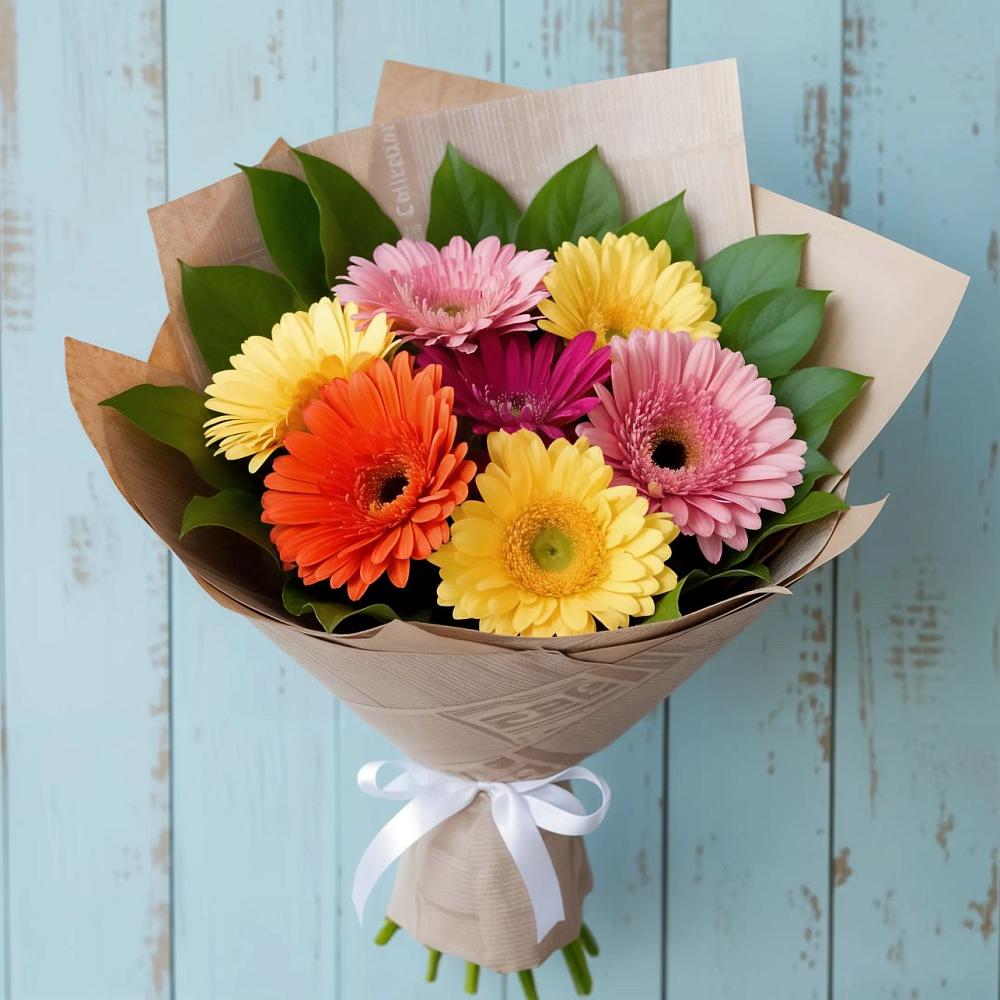 Букет цветов из: Герберы в Константиновском