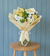 Букет цветов из:  Хризантемы и Розы #REPLACE_PRED# Константиновском