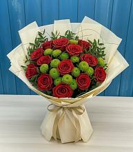 Букет цветов из:  Розы и Хризантемы в Константиновском