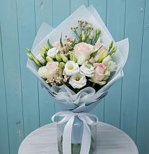 Букет цветов из:  Розы и Лизиантусы в Константиновском