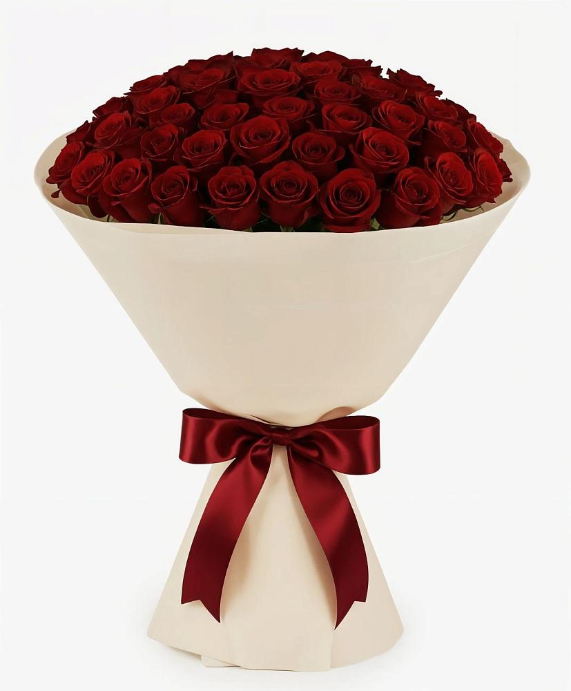 Букет 101 Бордовая роза Блэк Бакарра в Константиновском