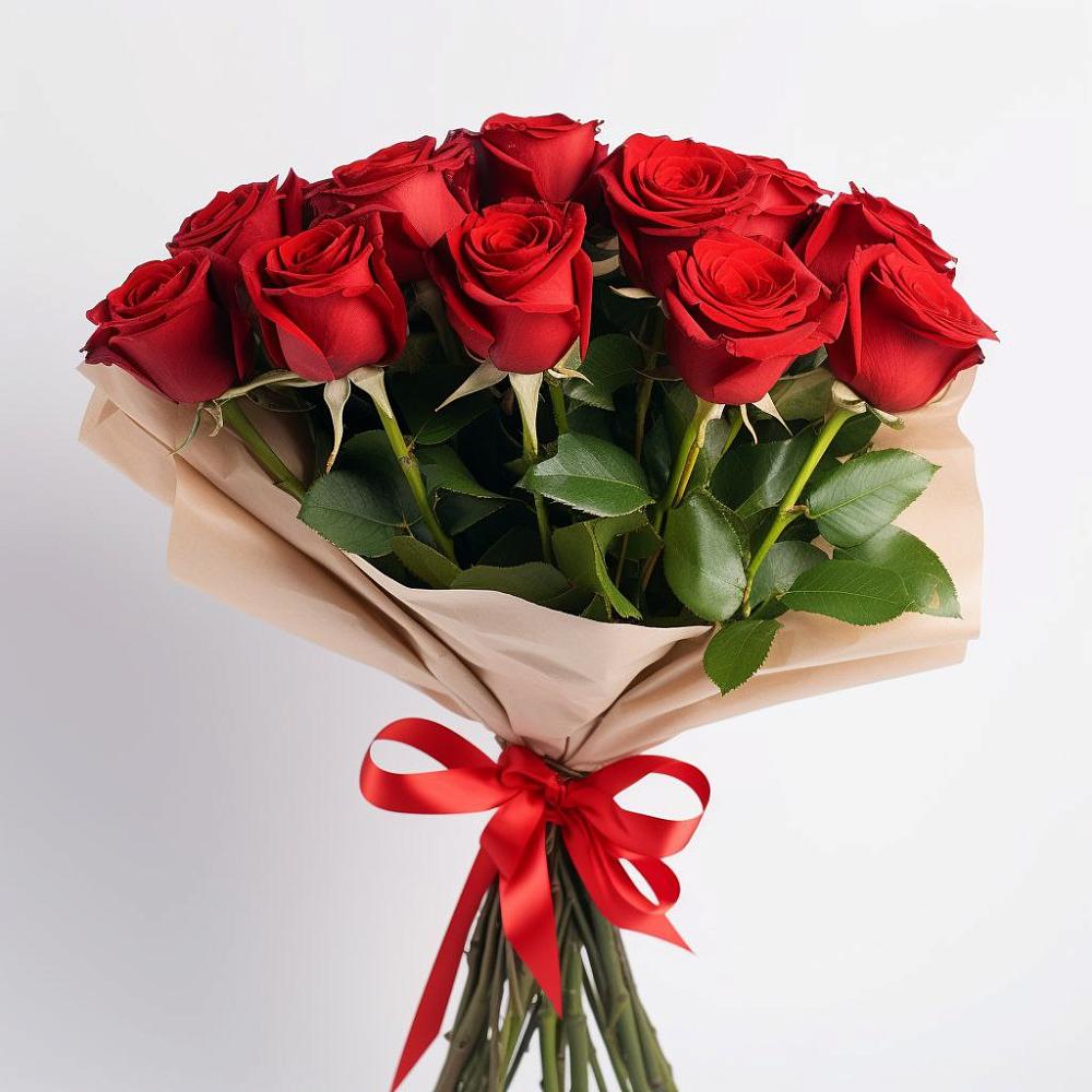 Букет 11 Красных роз Эдлесс Лав в Константиновском