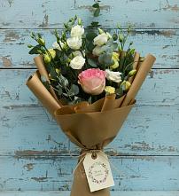 Букет цветов из:  Розы и Лизиантусы в Константиновском