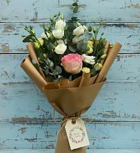Букет цветов из:  Розы и Лизиантусы в Константиновском