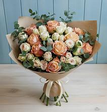 Букет цветов из:  Альстромерии и Розы в Константиновском